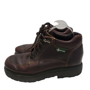 EASTLAND Vintage Leather Lace Up Ankle Boots size 7